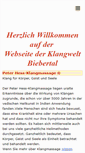 Mobile Screenshot of klangwelt-biebertal.de